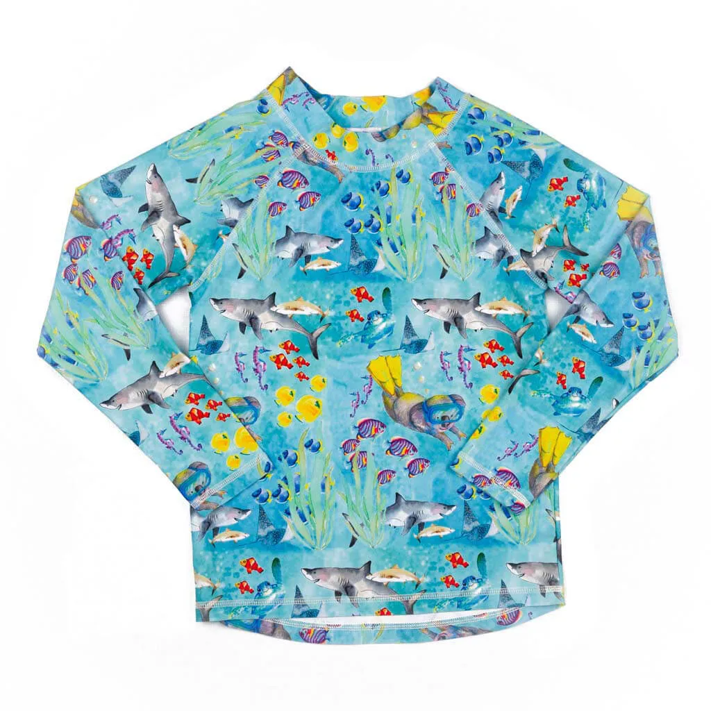 Great Barrier Reef Kids' Rash Top