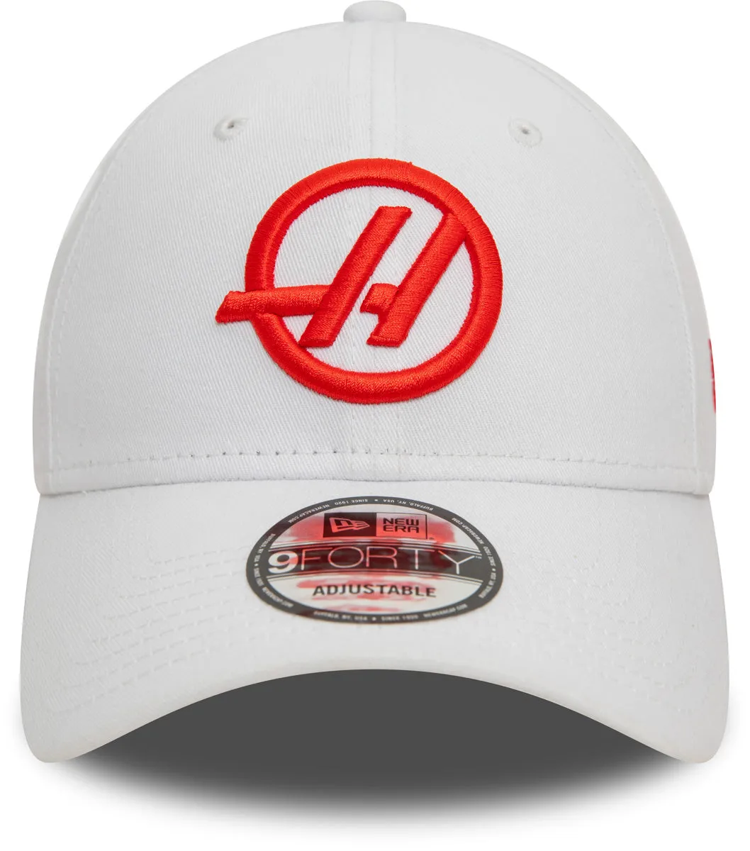 Haas F1 Team New Era 9Forty Essential White Team Cap