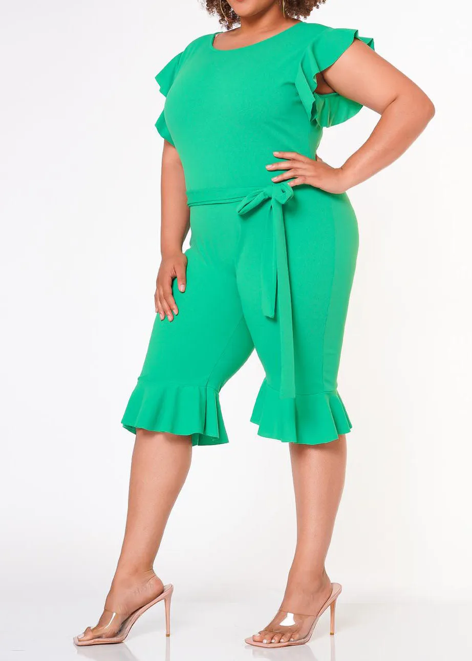 HI Curvy Plus Size Women Occasional Biker Romper