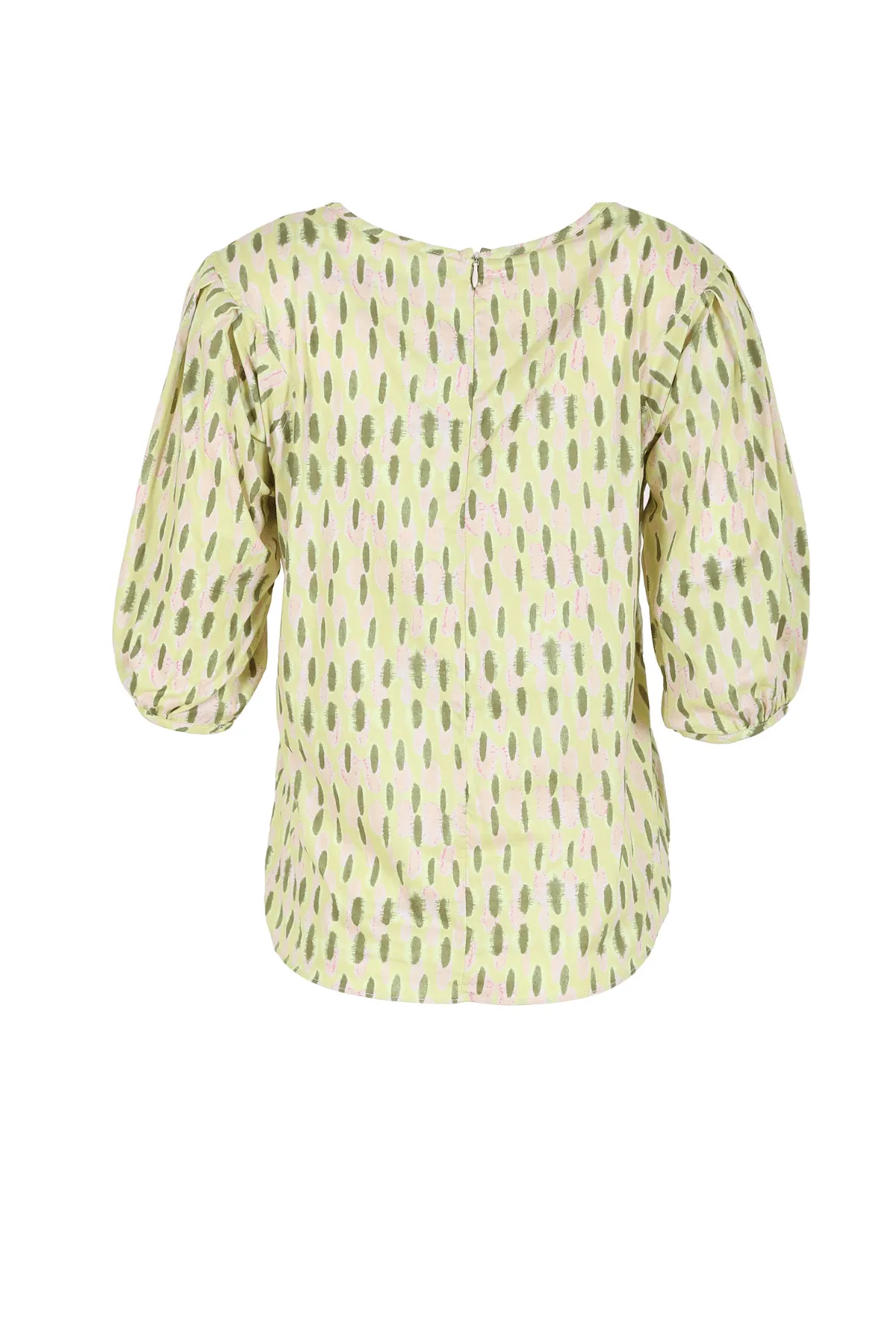 Ibiza Blouse Lime in Cotton