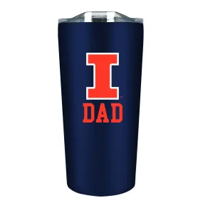 Illinois Fighting Illini Block I Dad 18oz Navy Tumbler