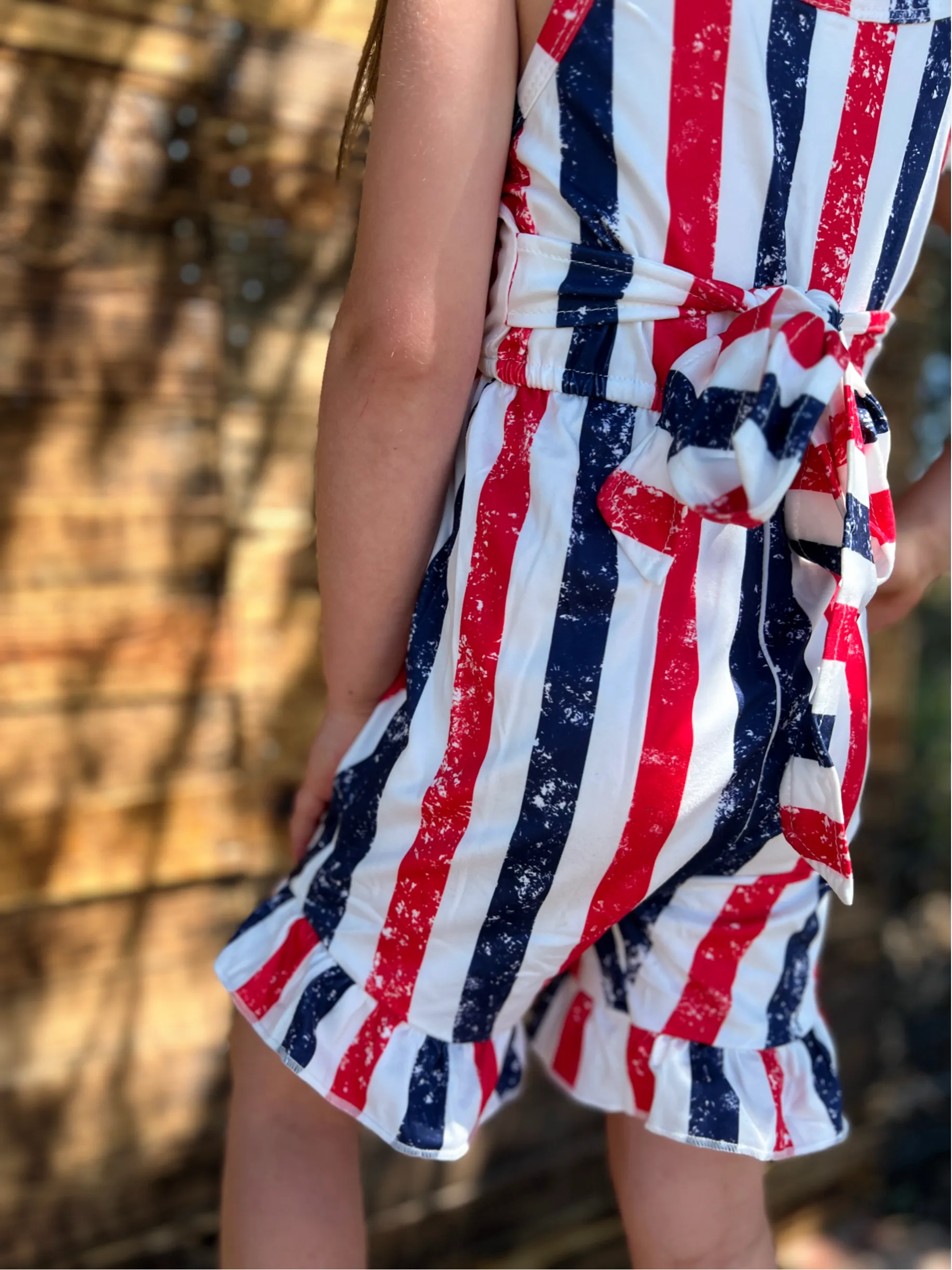 KIDS Freedom Striped Jumpsuit*