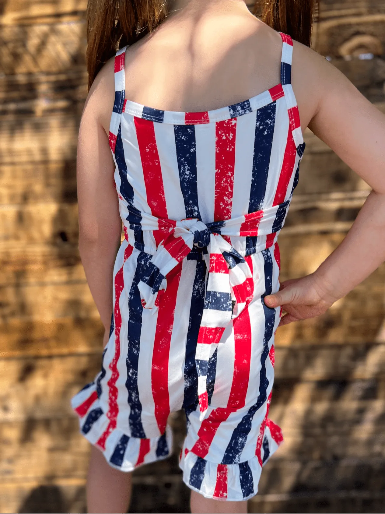 KIDS Freedom Striped Jumpsuit*