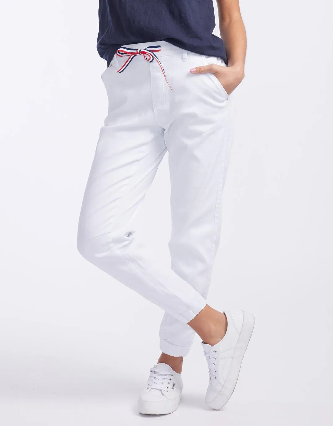 Libby Jogger - White