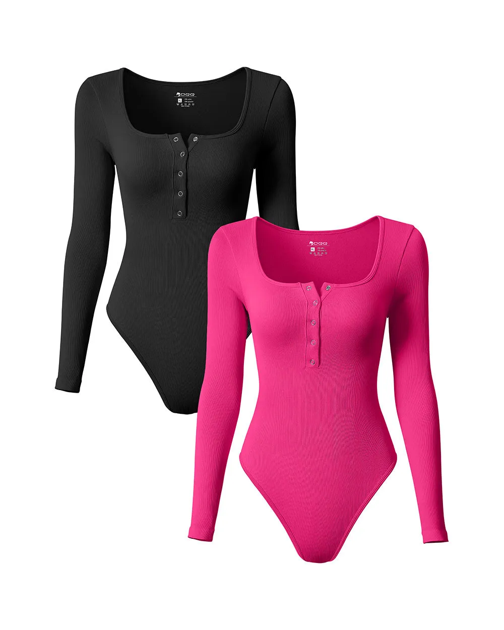 Long Sleeve Square Neck Bodysuits