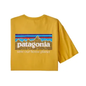 Mens Patagonia P-6 Mission Organic T-Shirt - Surfboard Yellow