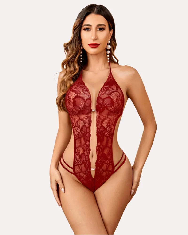 One Piece Lingerie Lace Bodysuit