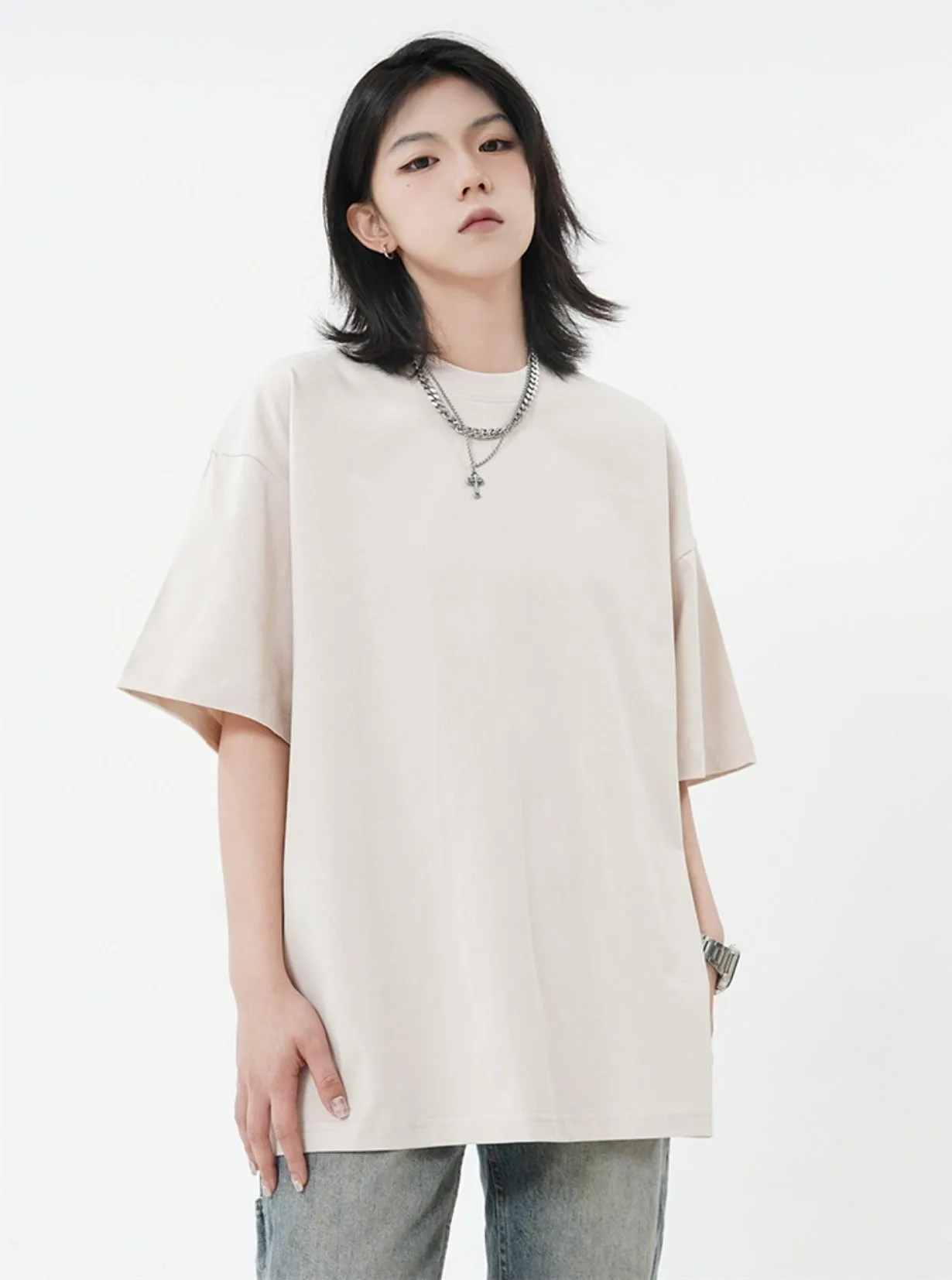 Oversized Plain T-Shirt