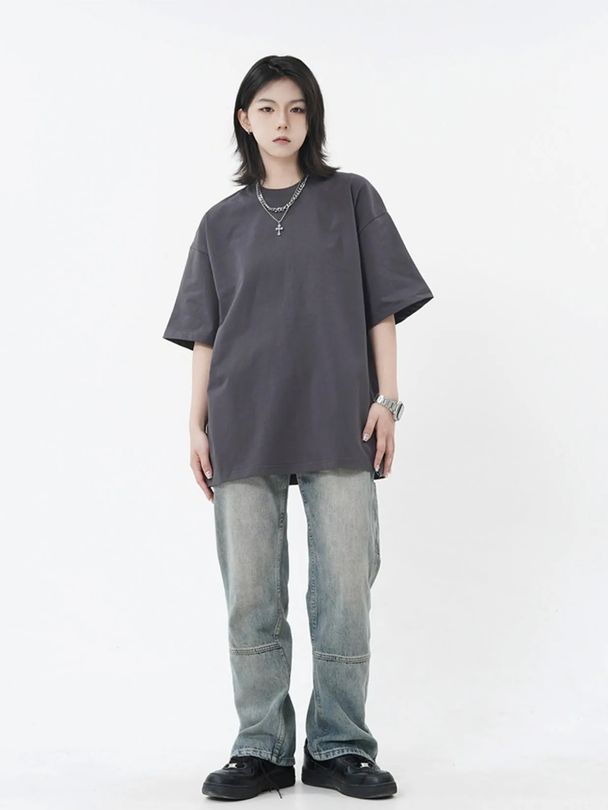 Oversized Plain T-Shirt