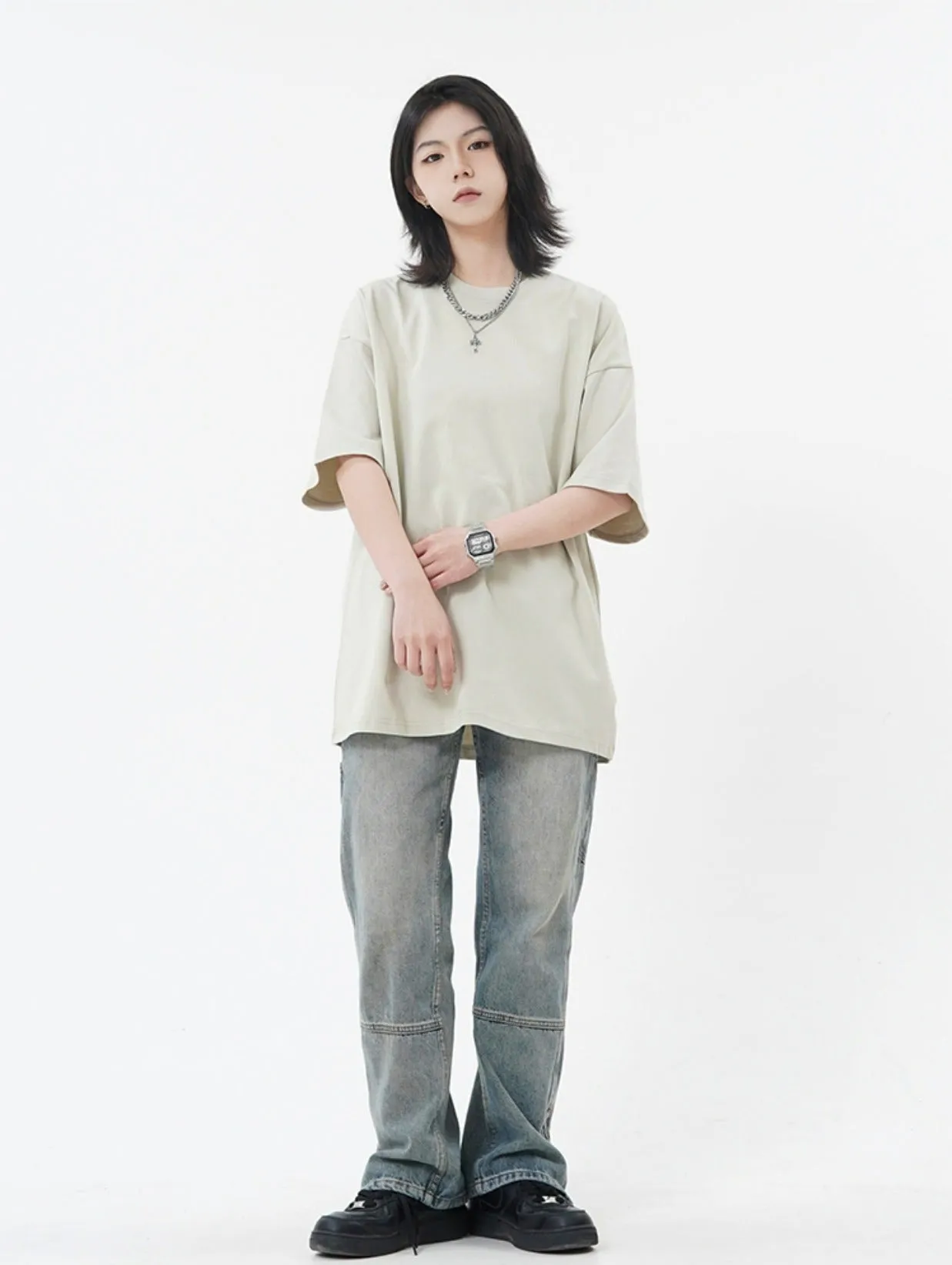 Oversized Plain T-Shirt