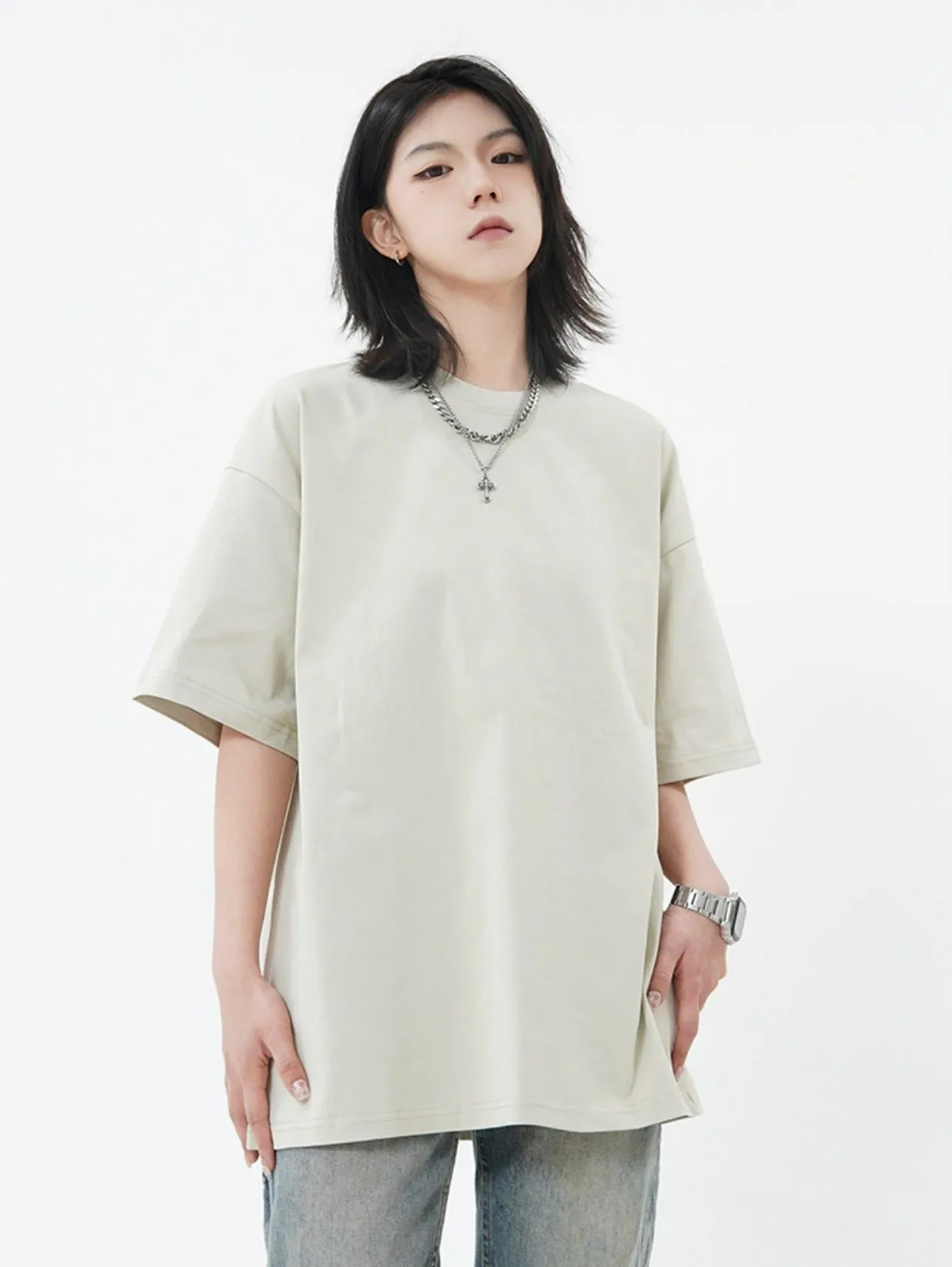 Oversized Plain T-Shirt