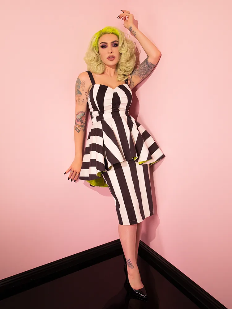 PRE-ORDER - BEETLEJUICE™ Ghost with the Most Peplum Dress