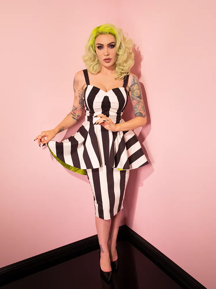 PRE-ORDER - BEETLEJUICE™ Ghost with the Most Peplum Dress