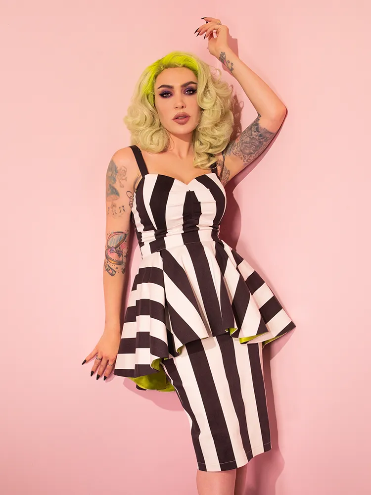 PRE-ORDER - BEETLEJUICE™ Ghost with the Most Peplum Dress