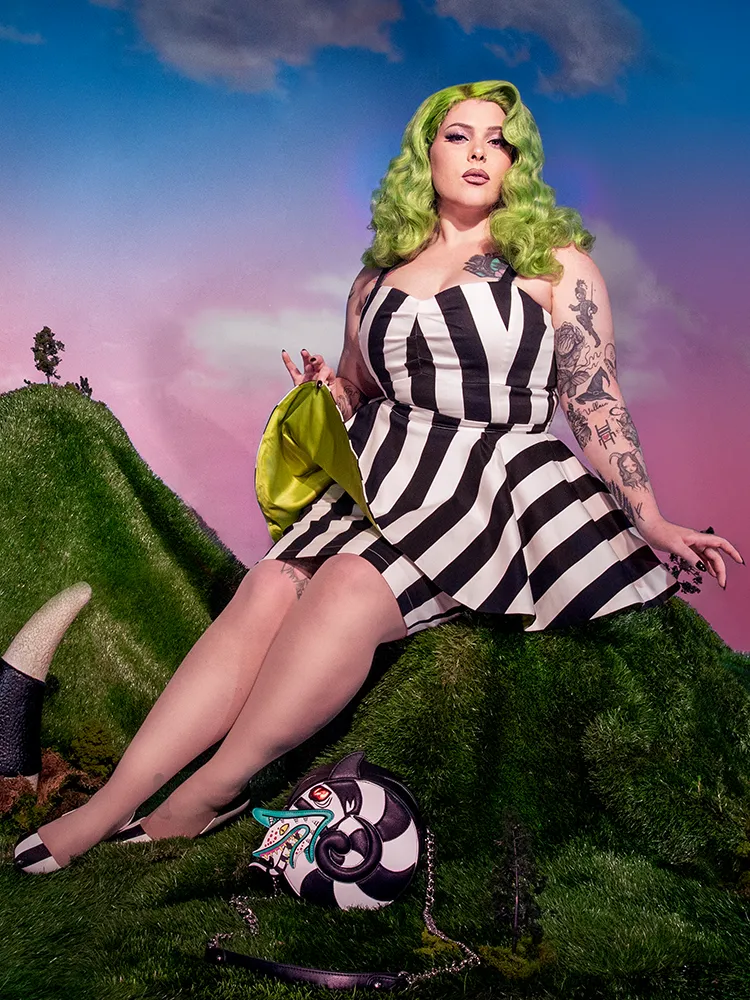 PRE-ORDER - BEETLEJUICE™ Ghost with the Most Peplum Dress