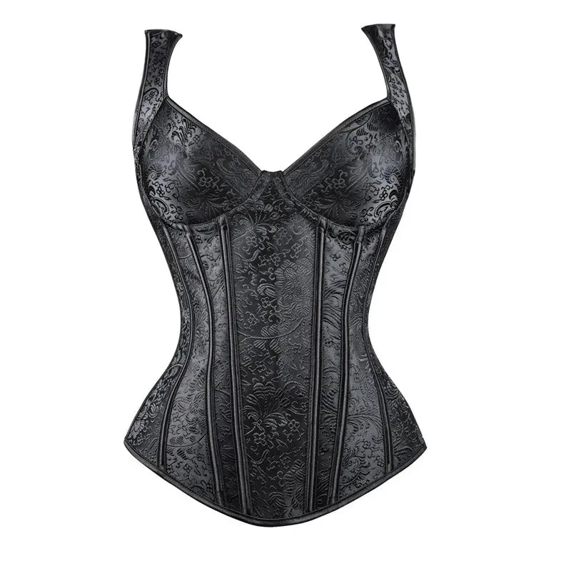 Sapubonva corset  top vest hot shaper bustiers corset burlesque lingerie overbust corset gothic clothing corsage medieval ladies