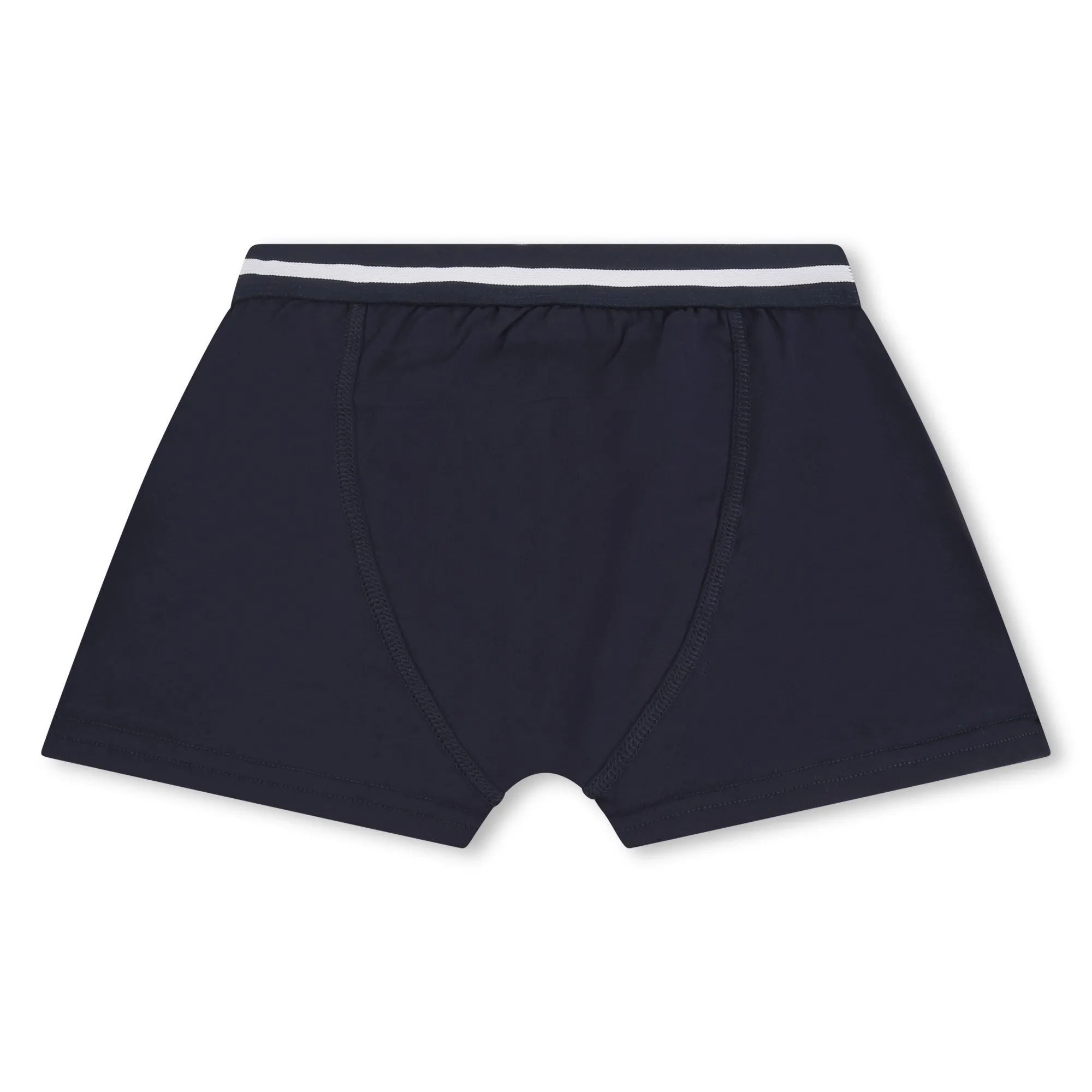 Set of 2 Boxer Shorts in Navy and White