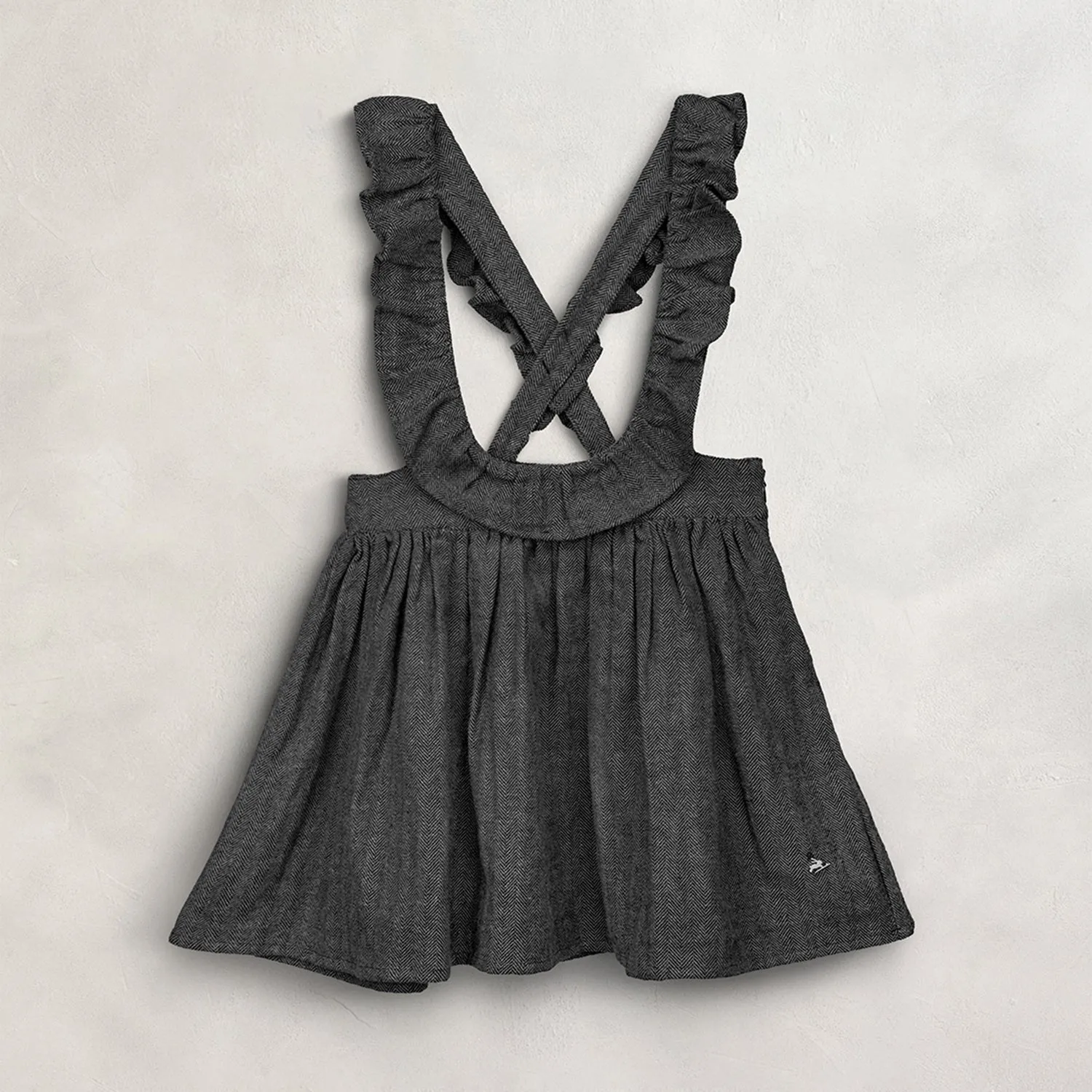 Slaty Shrill-Frill Dress