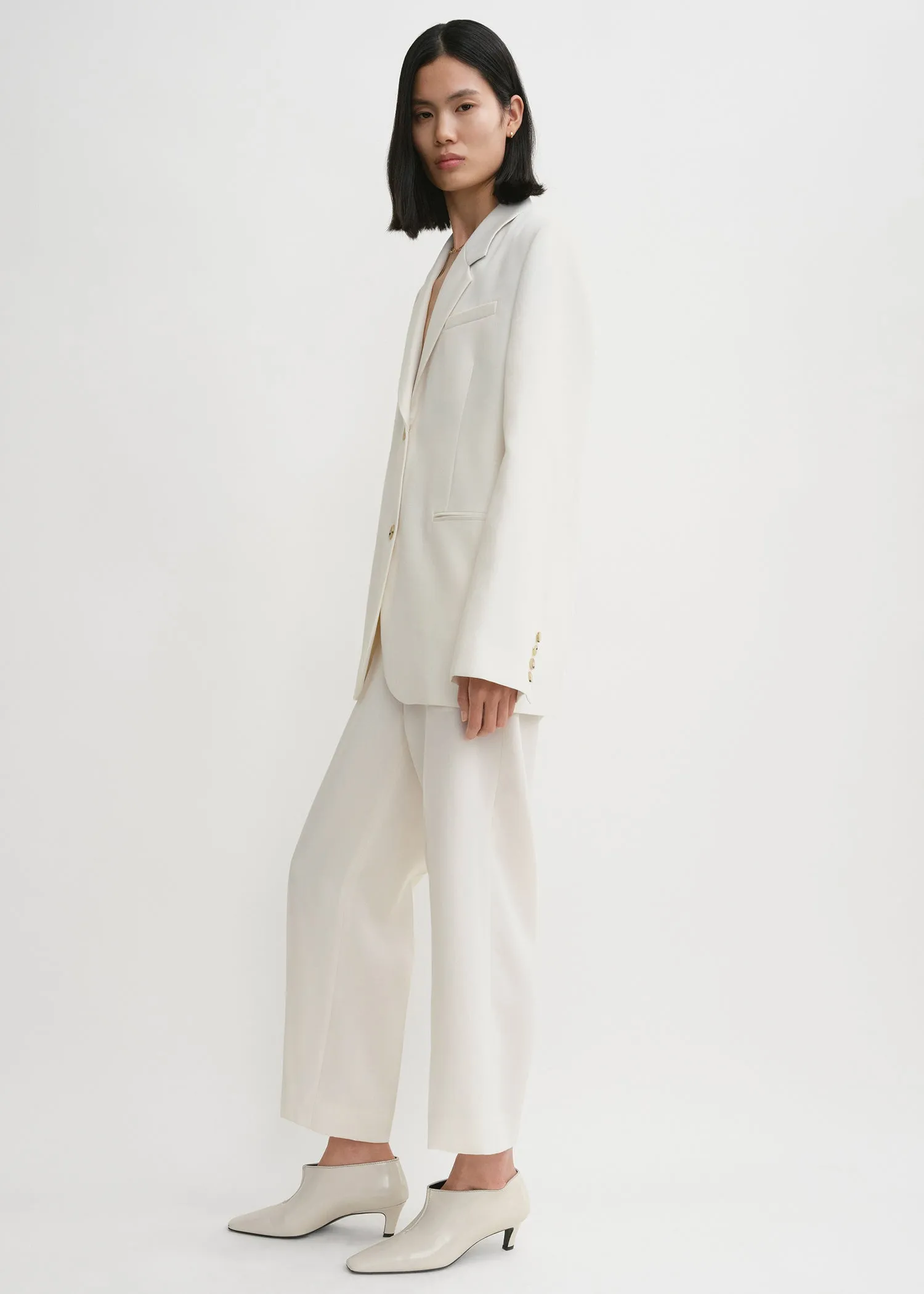 Tailored suit jacket off-white