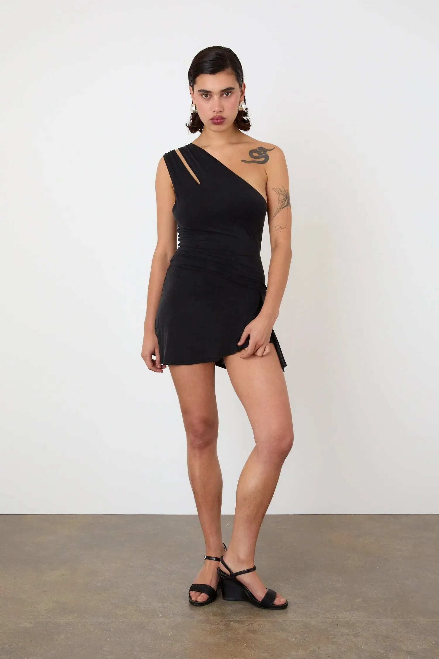 The Kylie Skort Dress, Graphite