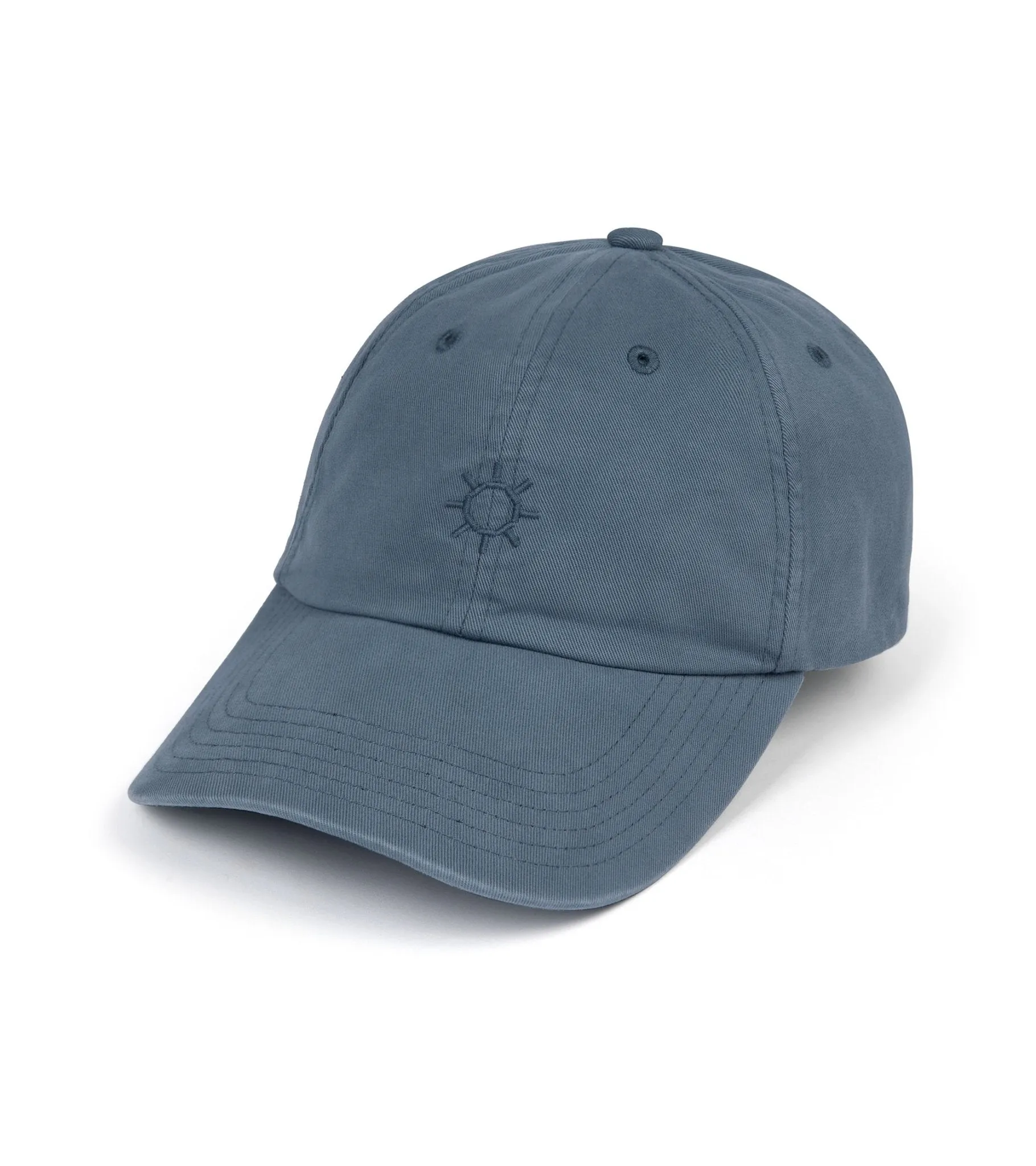 Trunk Washed Cotton Twill Baseball Cap: Mid Blue