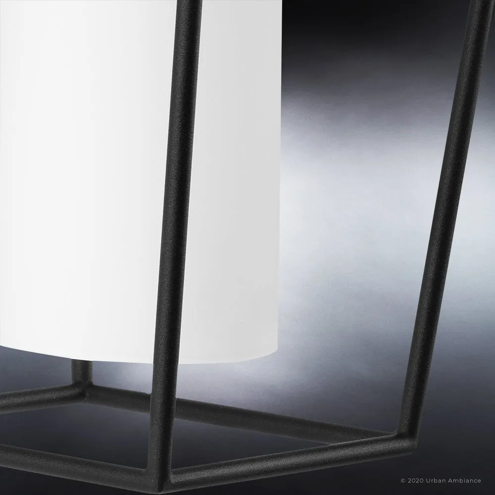 UHP1391 Minimalist Outdoor Wall Sconce 17.75''H x 8.875''W, Midnight Black Finish, Chandler Collection