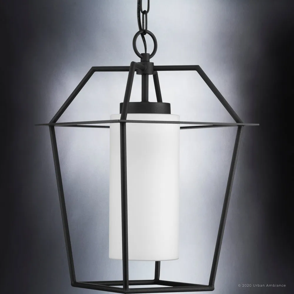 UHP1393 Minimalist Outdoor Pendant 17.5''H x 11''W, Midnight Black Finish, Chandler Collection