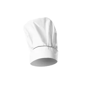 White Toque with Gray Piping - MANELLI