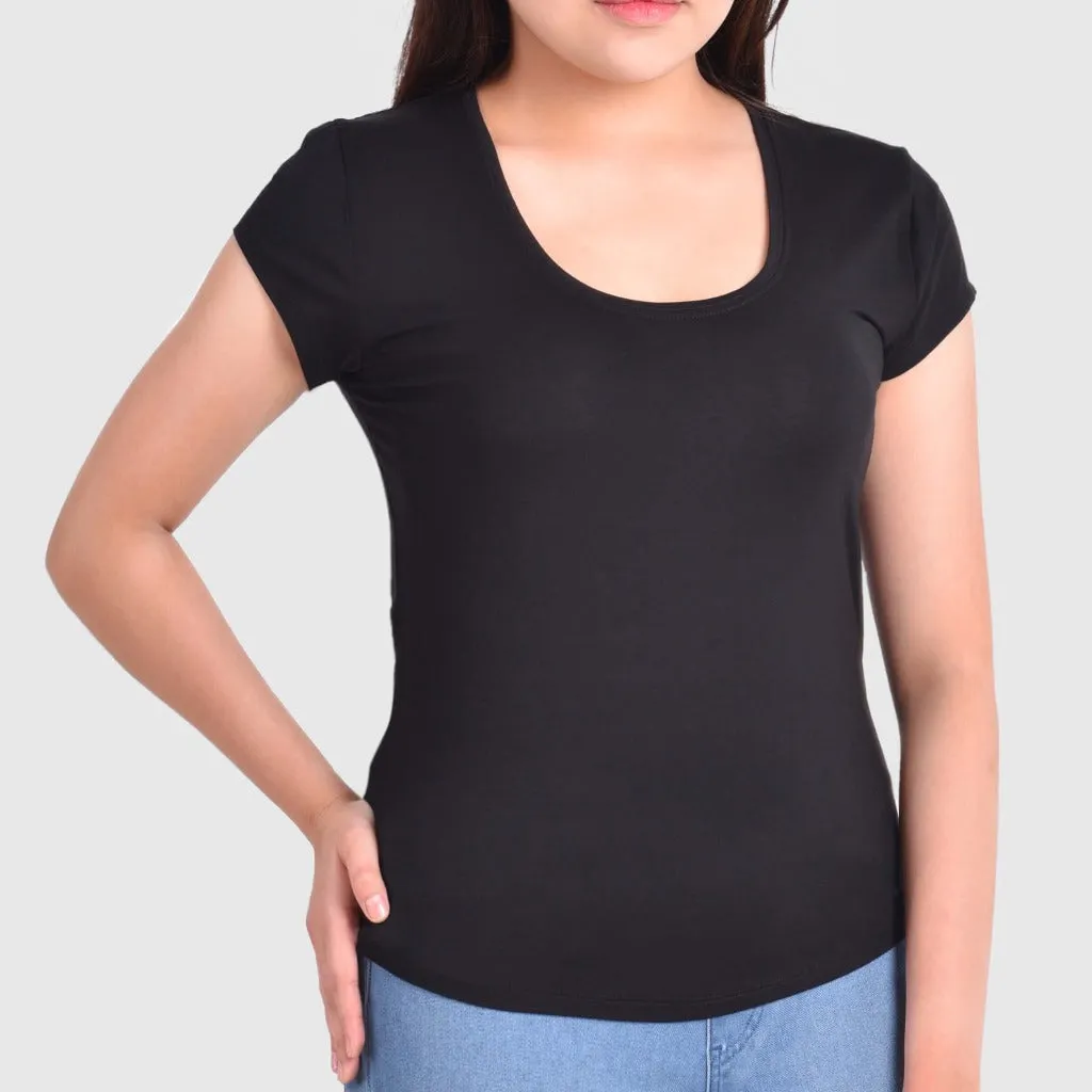 Women’s Bamboo Scoop Neck T-Shirt - 3 Pack Essential Range